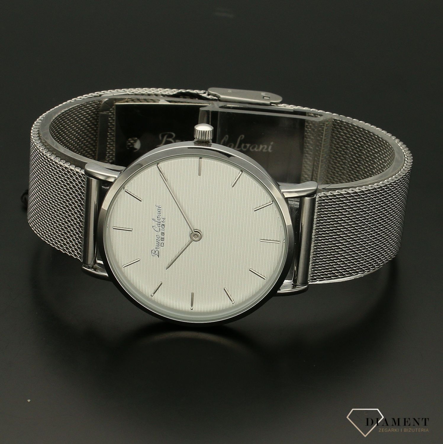 Zegarek damski biżuteryjny z dużą tarczą Bruno Calvani BC90516 SILVER.jpg